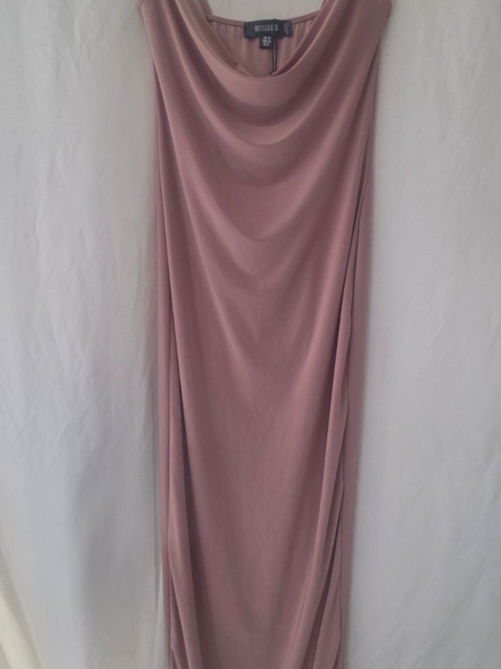 Missguided Dusty Rose Cowl Neck Maxi Dress US 6
